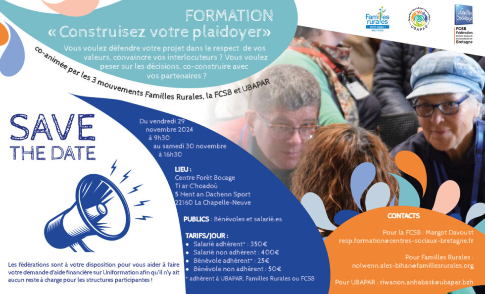 Formation interfédé « Construisez votre plaidoyer »